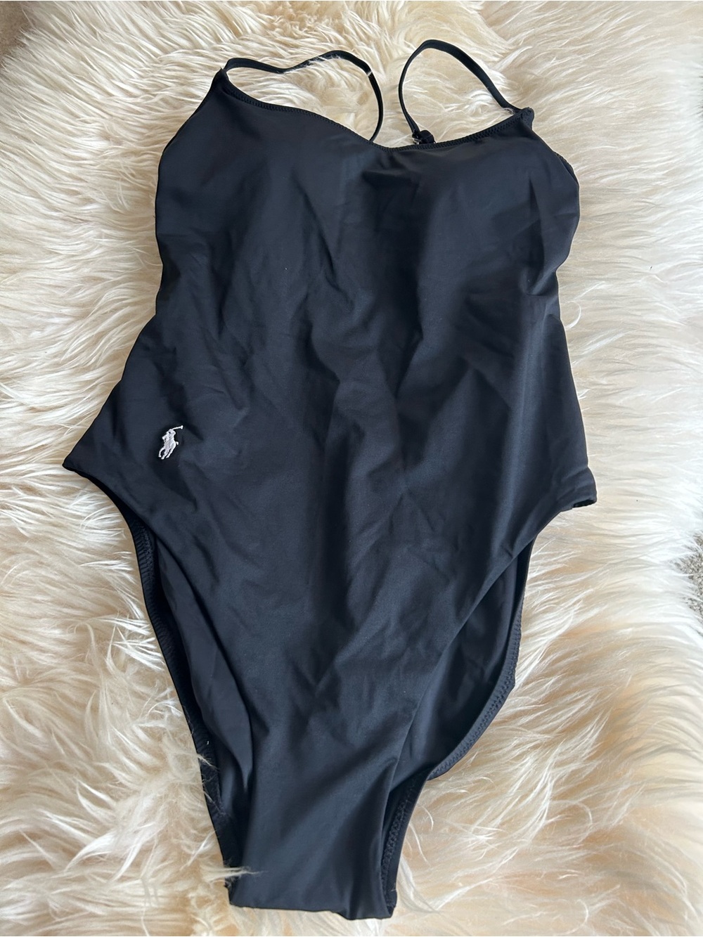 New season! Polo Ralph Lauren
embroidered Spaghetti strap 1 Piece Swimsuit small - Picture 3 of 6